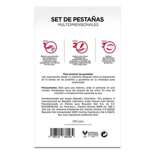 Pestañas Postizas Revlon RV-22 5 Pares
