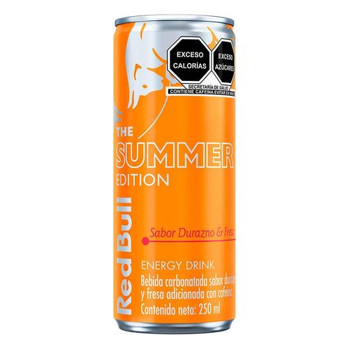 Bebida Energizante Red Bull Summer Edition Durazno Fresa 250ml