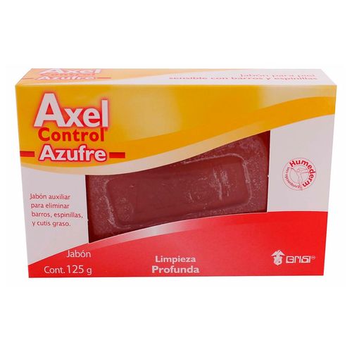Jabón en Barra Axel Control Azufre Antiseborreico 125g
