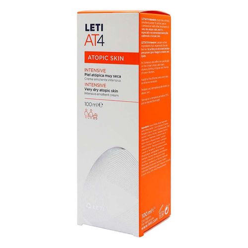 Crema Corporal Emoliente Leti AT4 Tubo con 100ml