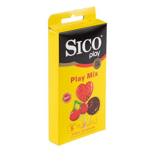 Condones Sico Play Mix 5 Piezas