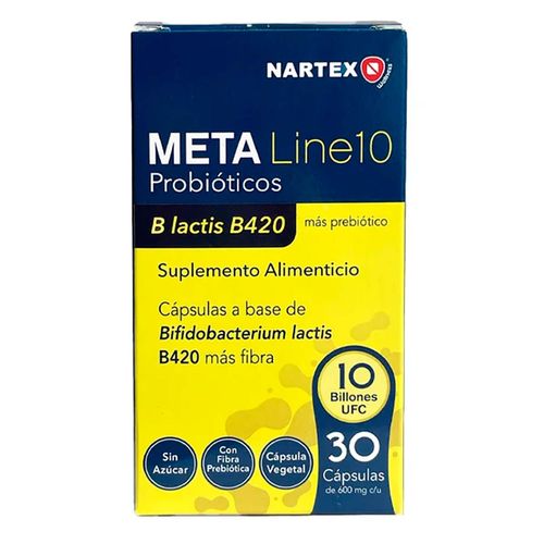 Suplemento Alimenticio Meta Line10 30 Cápsulas