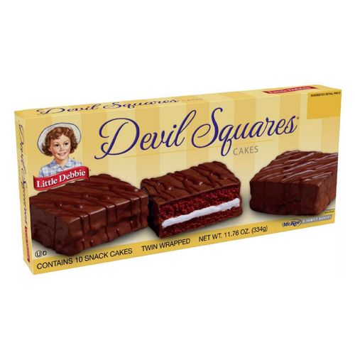 Pastelito Little Debbie Devil Squares 334g
