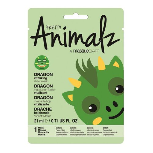 Mascarilla Facial en Tela Masque Bar Animalz Dragon 21ml