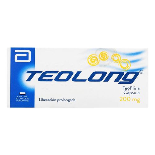 Cápsulas Teolong 200mg Caja con 20 Cápsulas