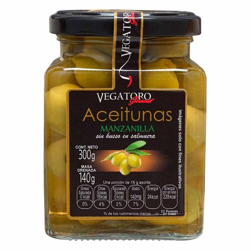 Aceituna Vegatoro Manzanilla sin Hueso 300g