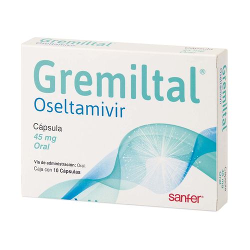 Cápsulas Gremiltal 45mg Caja con 10 Cápsulas