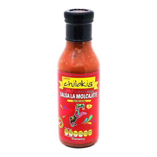 Salsa La Molcajete Chilokia Vidrio de 360g