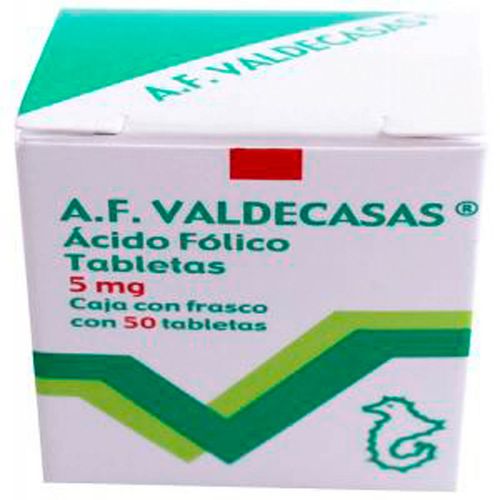 Tabletas A.F. Valdecasas 5mg Caja con 50 Tabletas