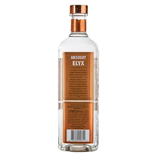 Vodka Absolut Elyx 750ml