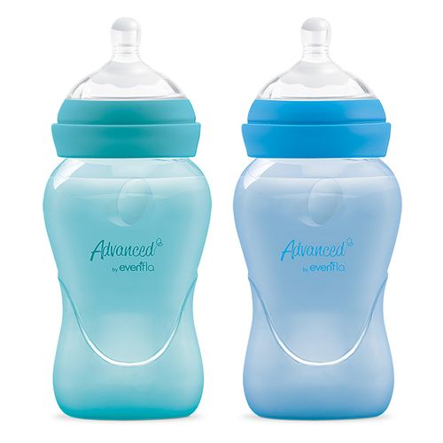 Biberón Advanced by Evenflo Bold Cuello Ancho Niño Flujo Medio 9oz / 270ml 2 pack