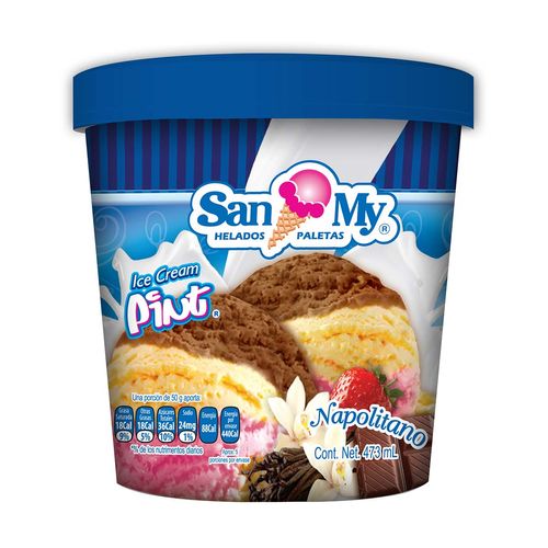 Helado de Crema Vegetal SanMy 473ml