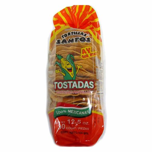 Tostada Santos Norteñas Amarilla 354g