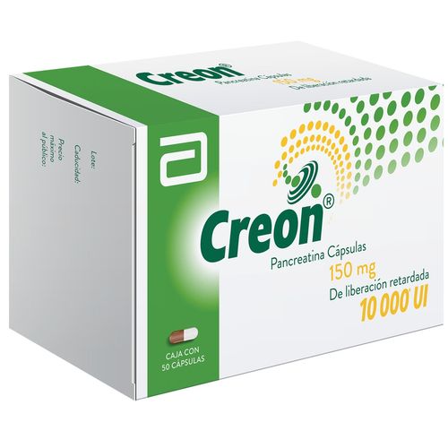 Cápsulas Creon 150mg Liberación Retardada Caja con 50 Cápsulas