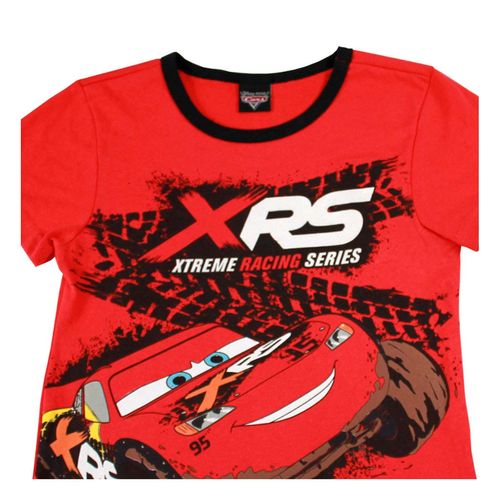 Pijama Disney 2179 Cars Rojo con Negro Niño
