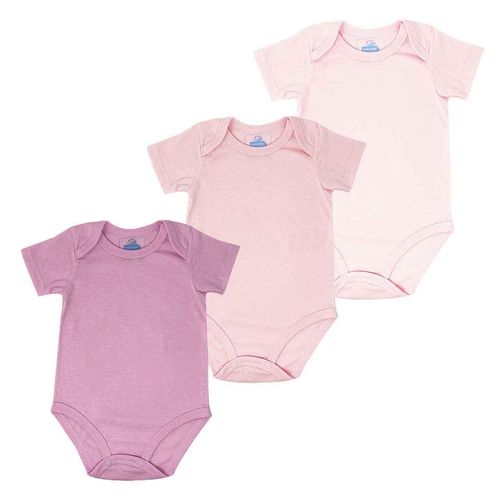 Set 3 Multiprendas Baby Mink Manga Corta Rosa