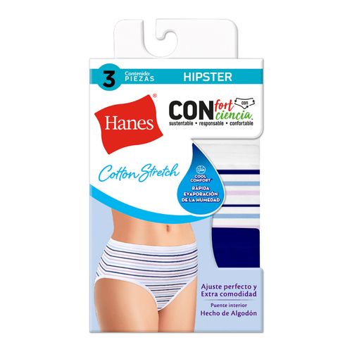 Bikini Hanes 0ET4 Cotton Strech