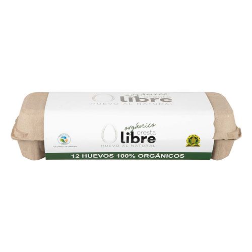 Huevo Cresta Libre Blanco Orgánico 12 Piezas