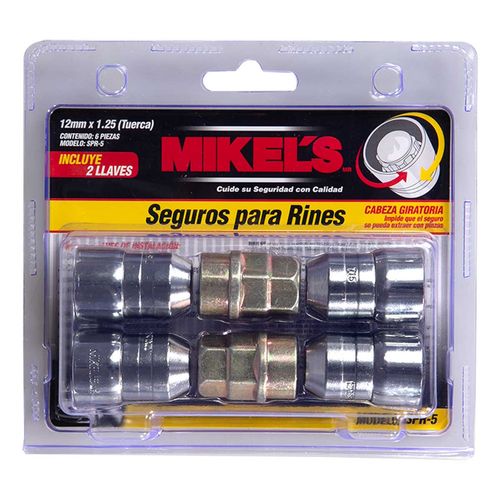 Seguro Rin Mikel´s 12mm X 1.25 Tuerca