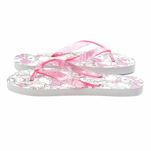 Sandalia Disney Marie Facciones Blanco/Rosa