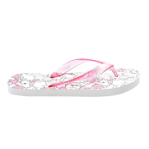 Sandalia Disney Marie Facciones Blanco/Rosa