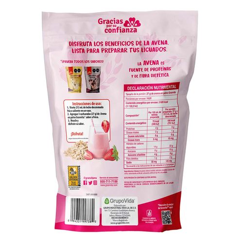 Avena Granvita Fresa 400g