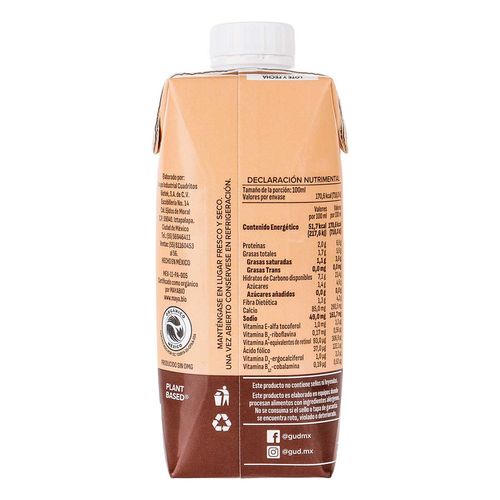 Bebida Gud Orgánico Café Mocha 330ml
