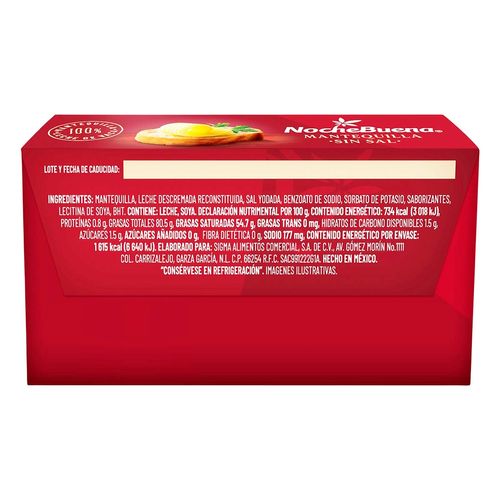 Mantequilla Sin Sal Noche Buena 220g