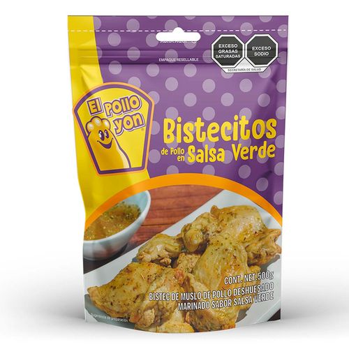 Bistecitos de Pollo en Salsa Verde Pollo Yon 500g