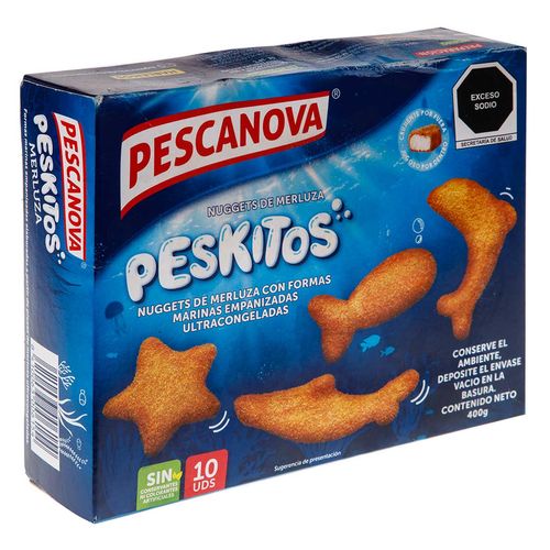 Peskitos de Merluza Empanizados Pescanova 400g