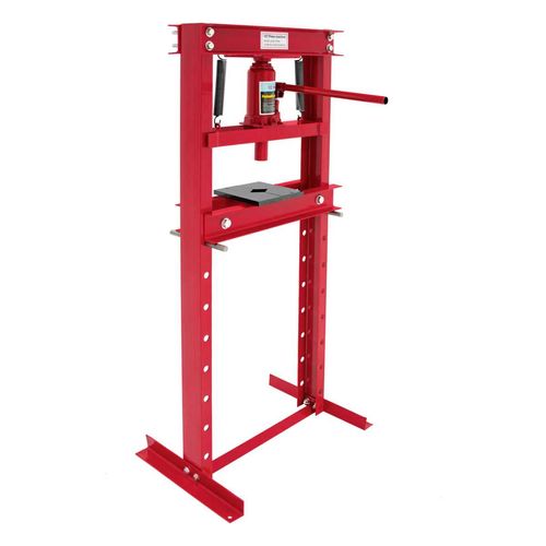 Prensa Hidráulica Industrial Gutstark Home 12 Ton Acero Rojo