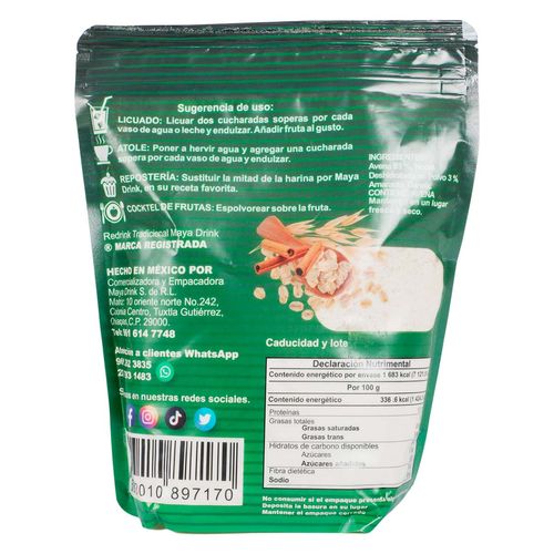Avena Maya Drink sin Azúcar 500g
