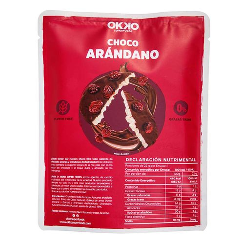 Galleta Okko Choco Arándanos 22g