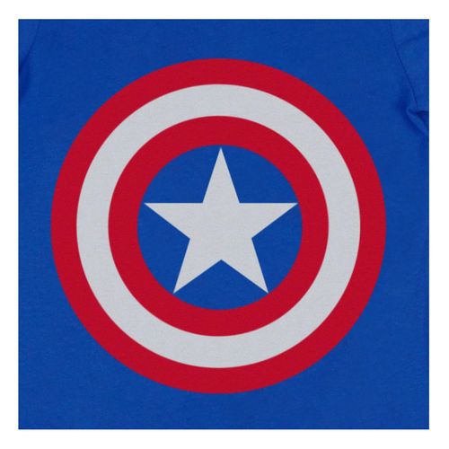 Playera Marvel Capitán América Azul
