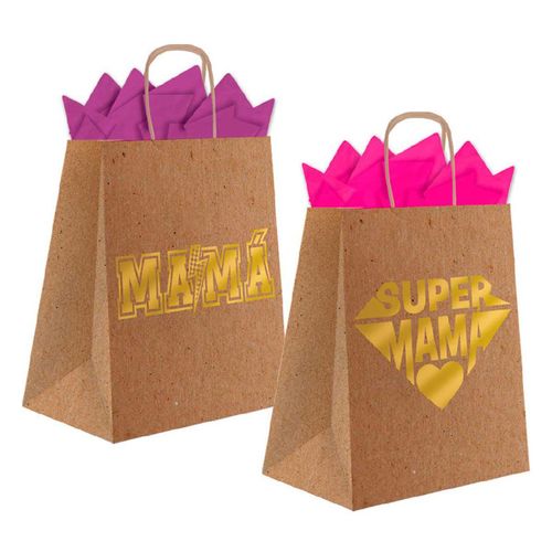 Bolsa Kraft Aplicación Mediana Madres 2025 Granmark 1 Pieza