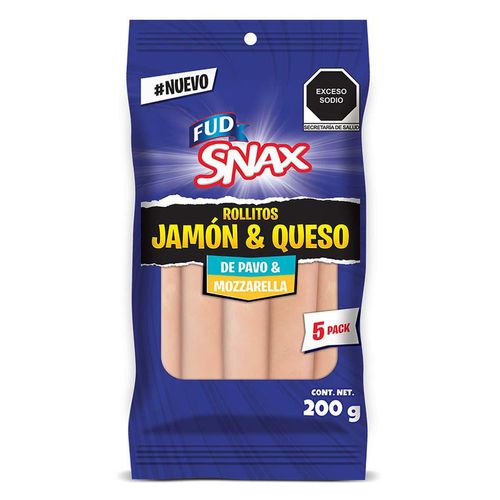 Rollito de Jamón de Pavo y Queso Mozzarella 5 Pack 200g