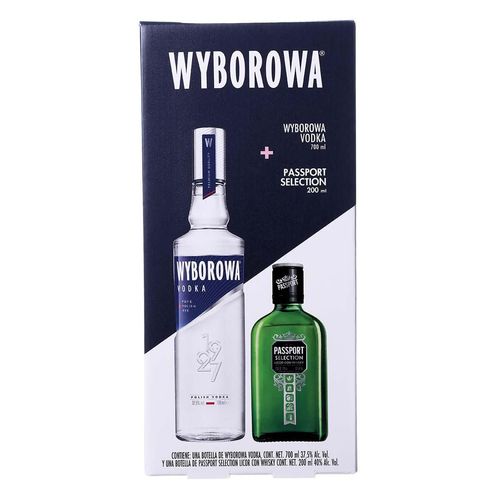 Vodka Wyborowa Original 700ml + Passport 200ml
