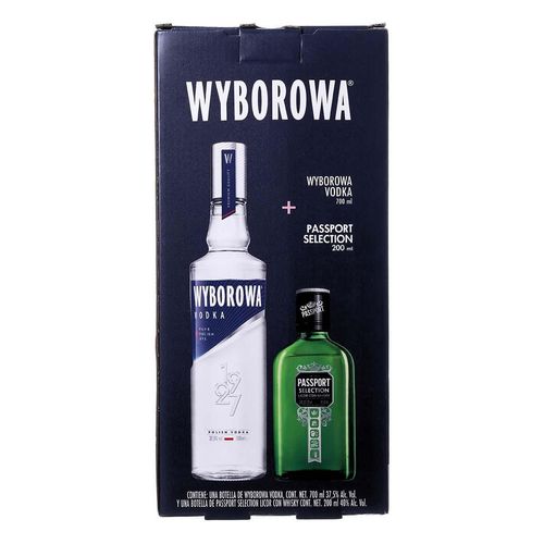 Vodka Wyborowa Original 700ml + Passport 200ml