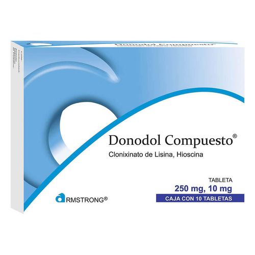 Tabletas Donodol Compuesto de 250mg con 10 Tabletas