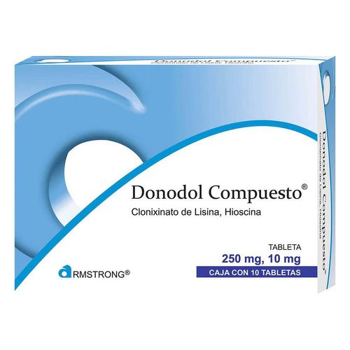 Tabletas Donodol Compuesto de 250mg con 10 Tabletas