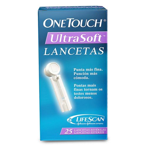 Lancetas OneTouch UltraSoft Caja con 25 Lancetas