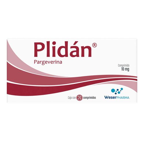 Comprimidos Plidan 10mg Caja con 20 Comprimidos