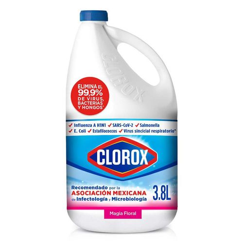 Cloro Blanqueador Desinfectante Clorox Magia Floral 3.8L