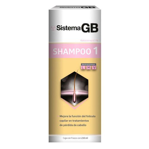 Sistema GB Shampoo 1 Mujer Ketoconazol 230ml