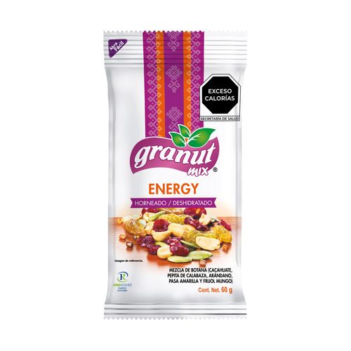 Granut Mix de Semillas y Frutas Deshidratadas Energy 60g