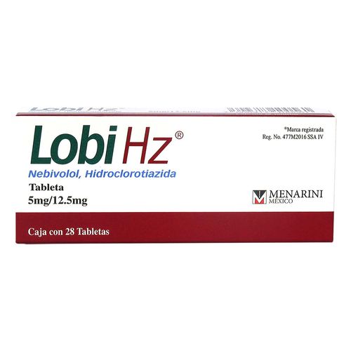 Tabletas Lobi HZ HZ 5mg/12.5mg Caja con 28 Tabletas