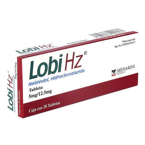 Tabletas Lobi HZ HZ 5mg/12.5mg Caja con 28 Tabletas