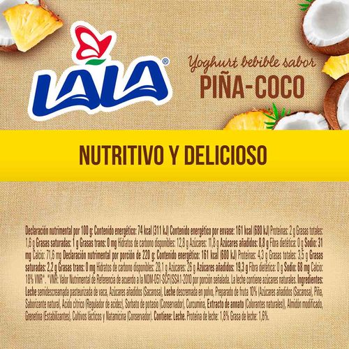 Yoghurt Bebible Lala Piña Coco 220g