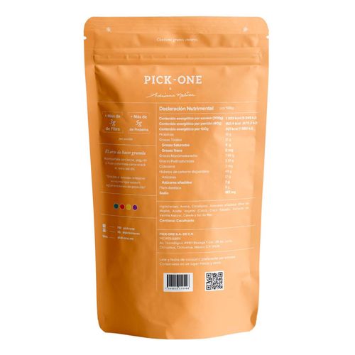 Granola Pick-One Cacahuate 300g