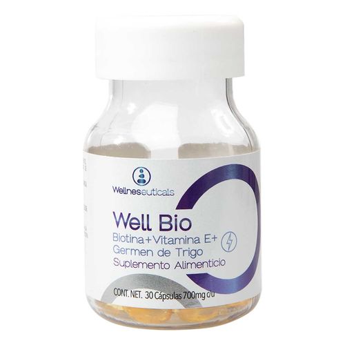 Suplemento Alimenticio Well Bio 30 Cápsulas 700mg c/u